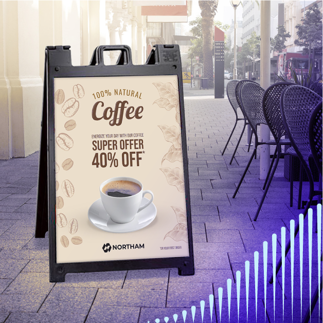 Coffee promotion display