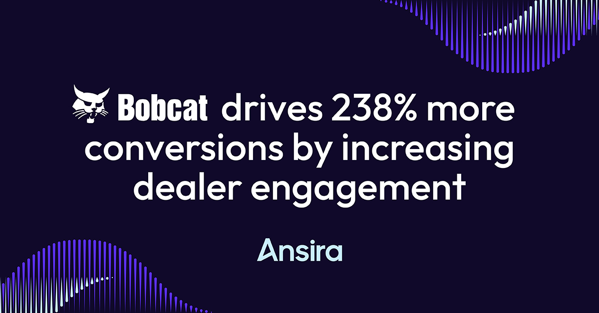 Bobcat drives 238% more conversions by increasing dealer engagement