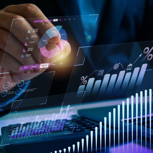 Person tapping on raised dashboards