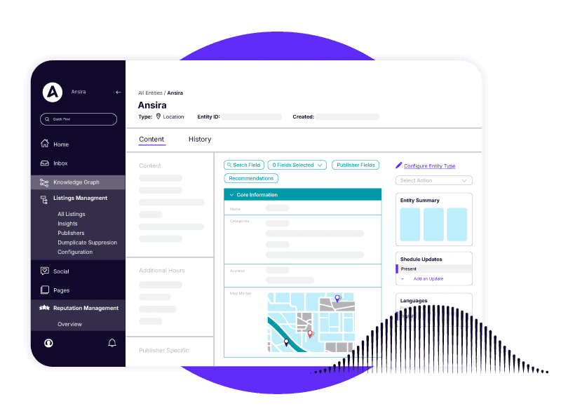 Ansira Attract dashboard