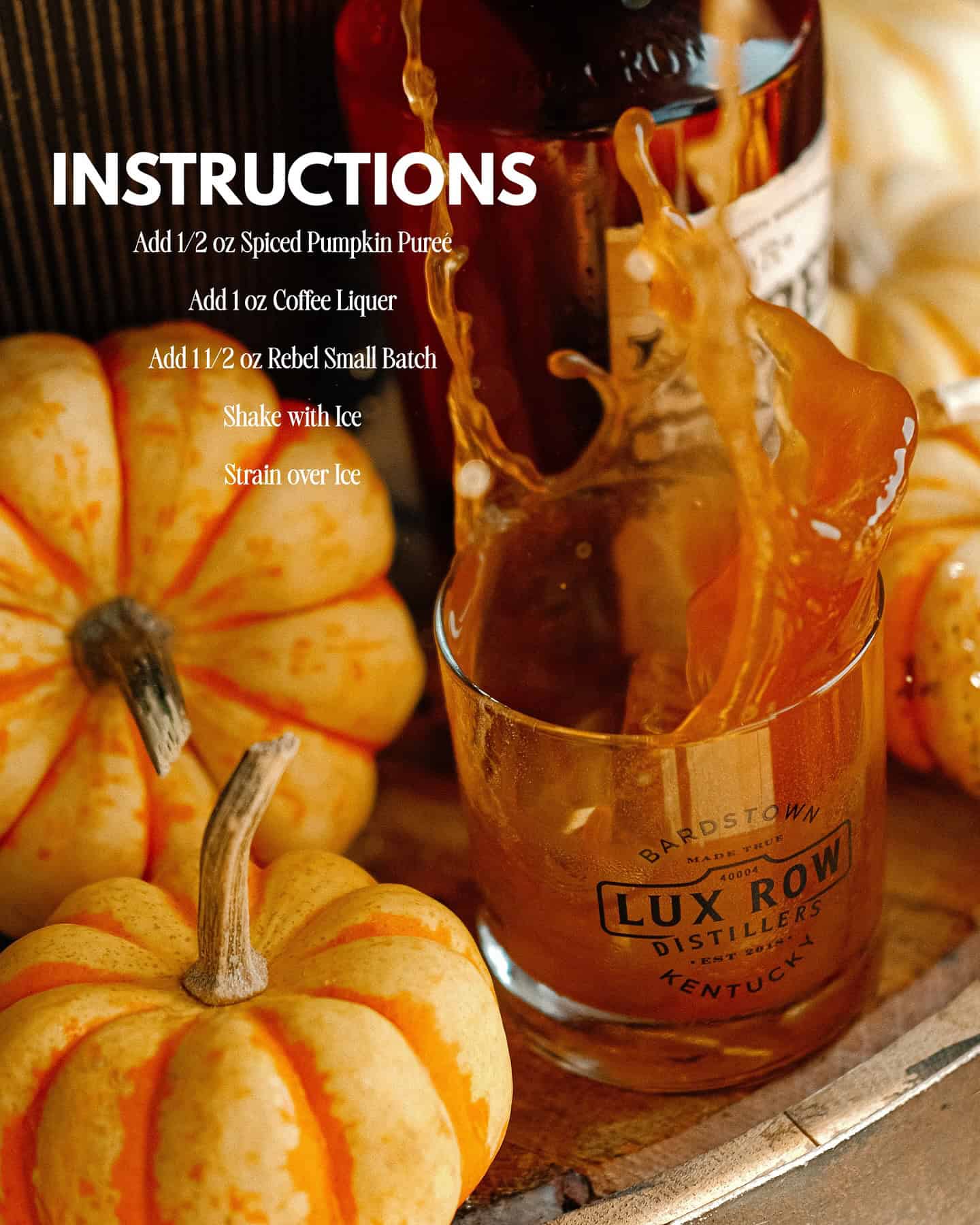 Rebel Bourbon fall cocktail recipe