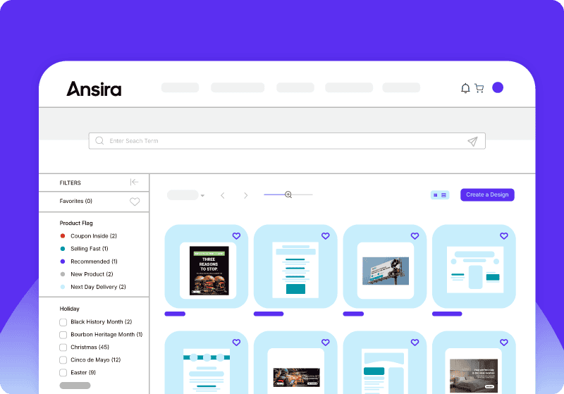Ansira Create dashboard