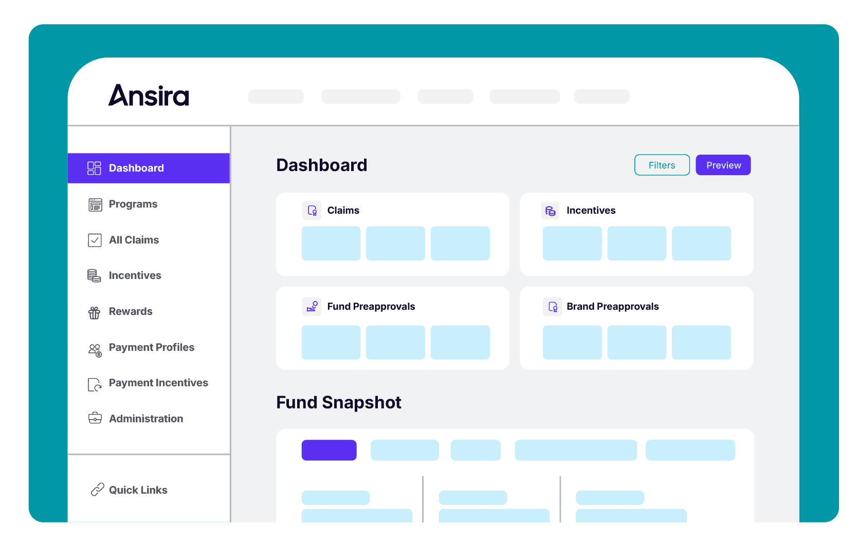 Ansira Incent dashboard