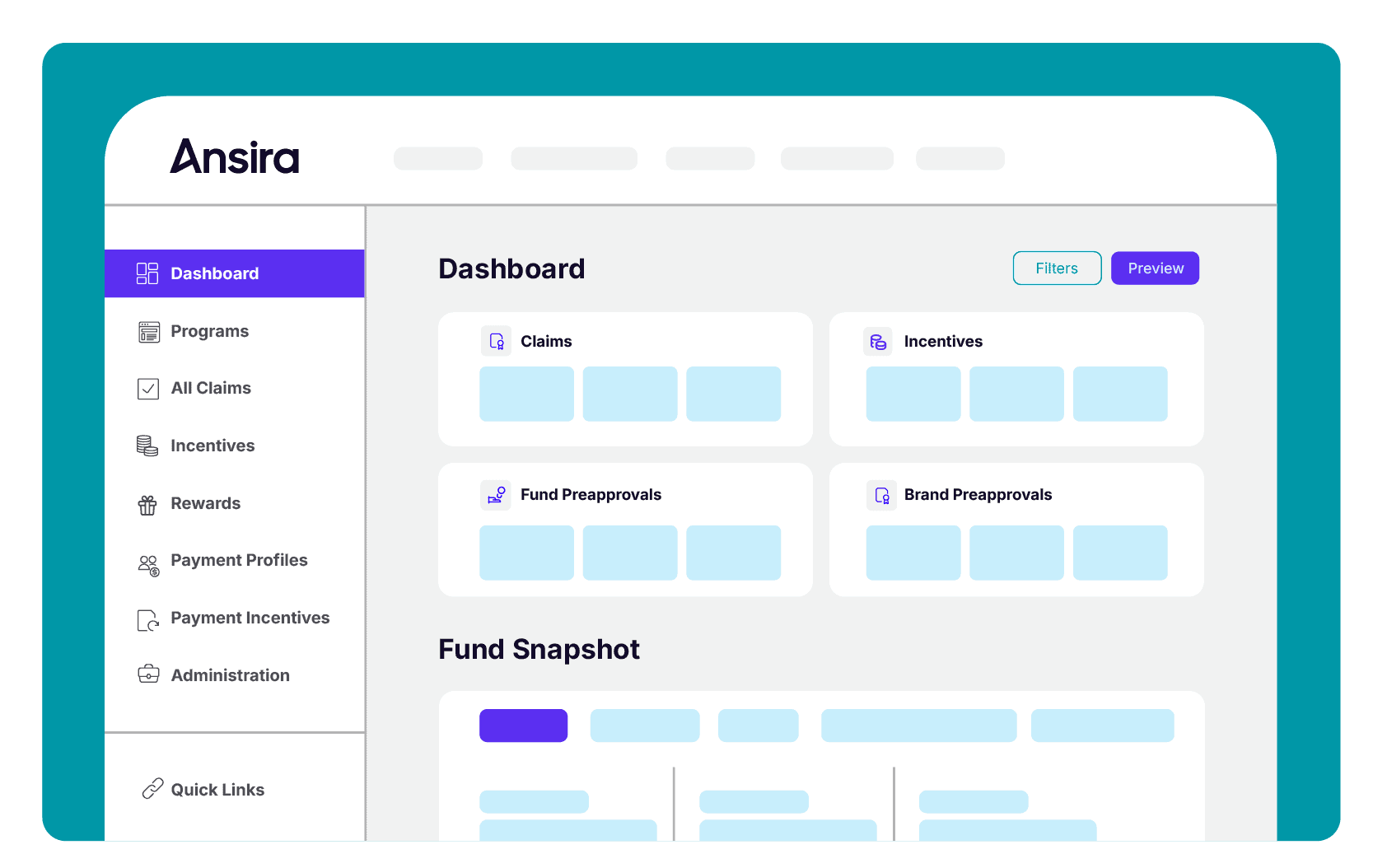 Ansira Incent dashboard