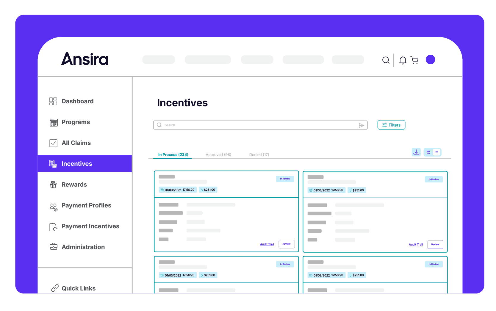 Channel incentives dashboard