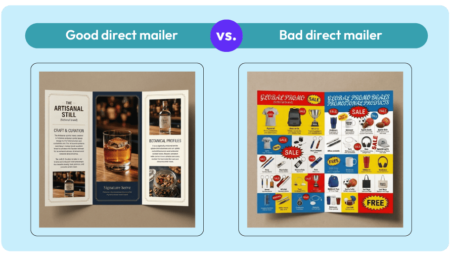 Good vs. bad direct mailers
