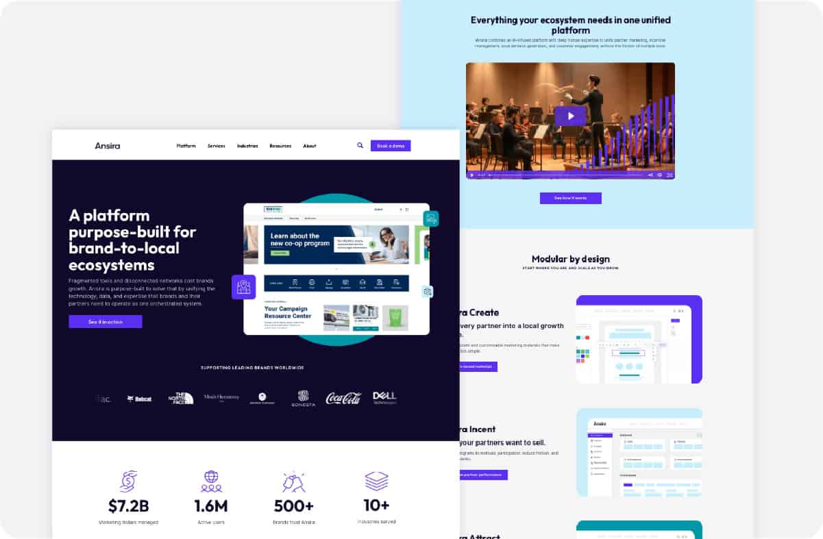 Ansira homepage