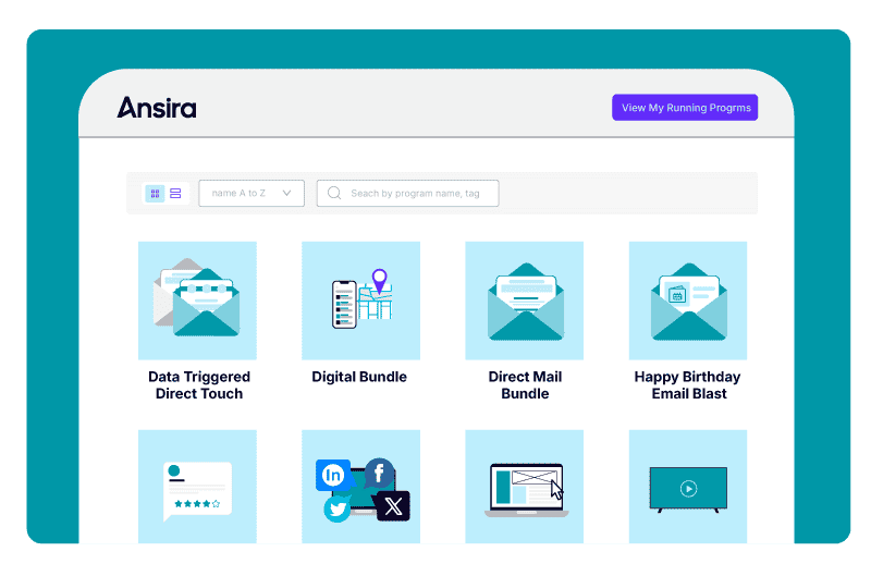 Ansira attract dashboard