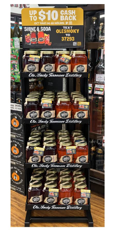 Ole Smoky product display